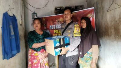 Polres Lombok Barat Salurkan Bantuan Gizi Lewat Program ‘Nutrisi Mantap’