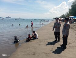 Upaya Polsek Lembar Tingkatkan Keamanan di Pantai Cemara dengan Patroli KRYD