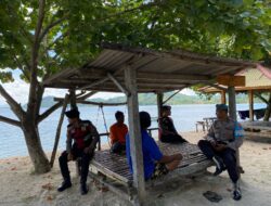 Keamanan Wisata Terjaga, Polsek Sekotong Sukses Laksanakan KRYD di Pantai Arjuna