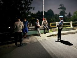 Polsek Kediri Intensifkan Patroli Blue Light di Titik Rawan Perbatasan