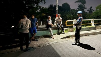 Tingkatkan Keamanan Perbatasan, Polsek Kediri Intensifkan Patroli Blue Light Dini Hari