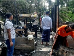 Diduga Akibat Arus Pendek, sebuah Rumah di Gumantar Ludes Terbakar