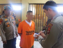 Polres Lombok Utara Lakukan Cek Urin Tahanan di Rutan Polres Lombok Utara
