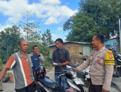 Polsek Dompu Jalin Silaturahmi dengan Ojek Pangkalan Cabang Kodim dalam Kegiatan Halal Bihalal