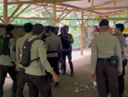 Sat Samapta Polres Bima Kota Gerebek Arena Sabung Ayam di Rabadompu Barat