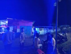 Polsek Wawo Laksanakan Patroli Blue Light untuk Cegah Gangguan Kamtibmas