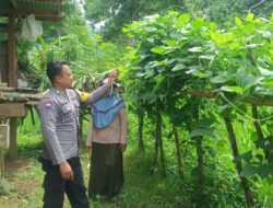 Sukseskan Ketahanan Pangan, Bhabinkamtibmas Desa Seran Dampingi Warga Kelola Lahan Pangan Bergizi