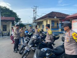 Kapolres Dompu Pimpin Pemeriksaan Kendaraan dan Senjata Api Dinas