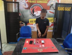 Polres Sumbawa Ungkap Kasus Narkoba di Moyo Hilir, Amankan Seorang Pria Beserta Barang Bukti Sabu