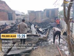 Kebakaran Hebat Landa Alas, Sembilan Rumah Hangus dan Terdampak