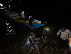 Polsek Langgudu Evakuasi Terduga Pelaku Pencurian di Pulau Seberang, Diamankan Bersama Barang Bukti Emas