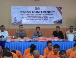 Kapolres Sumbawa Barat Pimpin Konferensi Pers Ungkap Kasus Narkoba