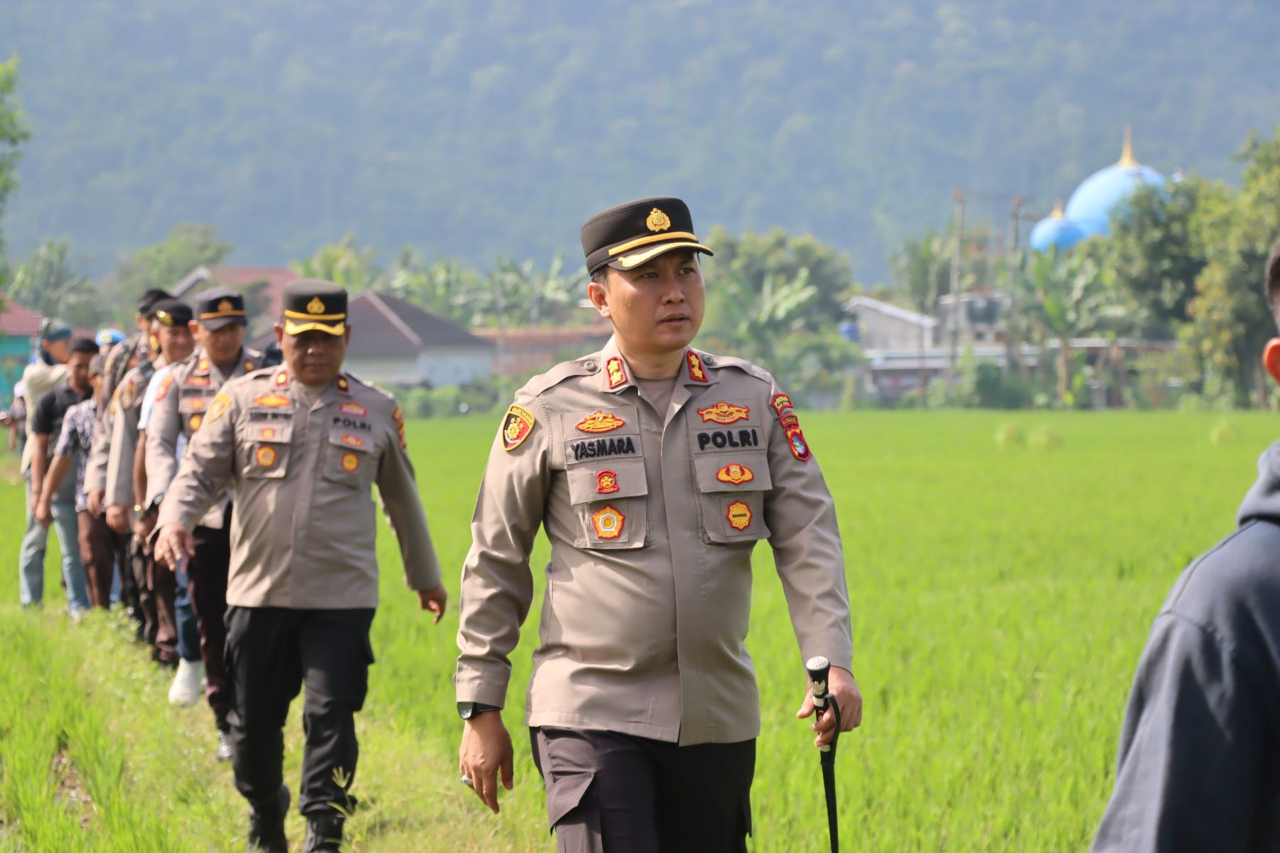 Proses Eksekusi Lahan Persawahan di Lombok Barat Berjalan Lancar Berkat Pendekatan Humanis