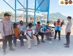 Polsek Kawasan Pelabuhan Laut Bima Gelar Patroli Rutin di Area Dermaga