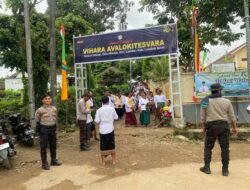 Nunas Tirta Suci Waisak di Lombok Barat: Khidmat dan Pengamanan Ketat Polisi