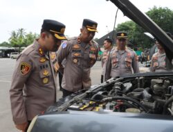 Polres Lombok Tengah Gelar Personel Dan Sarpras Amankan Hari Buruh 1 Mei 2025