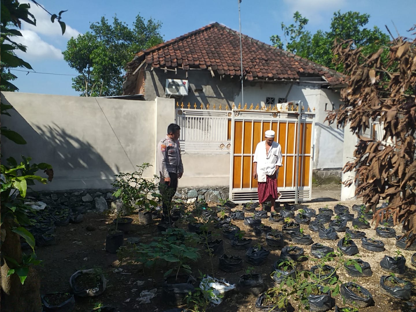 Polsek Kuripan Aktif Sosialisasi Ketahanan Pangan di Lombok Barat