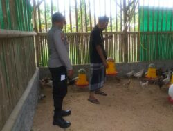 Kunjungan Bhabinkamtibmas di Kuripan Dukung Peternakan Ayam Mandiri