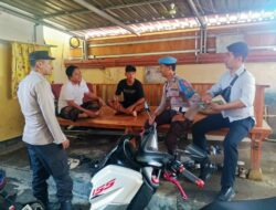 Cegah Gangguan Kamtibmas, Polsek Kediri Lakukan Patroli Humanis