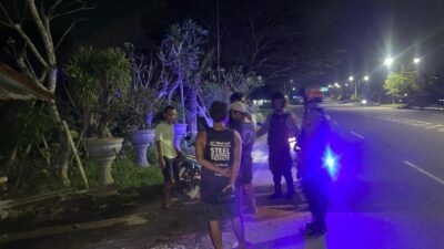 Patroli Dini Hari Sat Samapta Polres Lombok Barat Cegah Kejahatan 3C dan Balap Liar