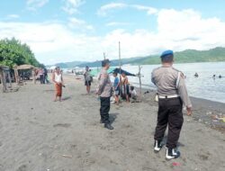 Keamanan Pantai Cemare Dijaga Ketat, Polsek Lembar Lakukan Patroli Rutin