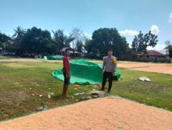 Pemantauan Panen Jagung oleh Bhabinkamtibmas Desa Sawe, Dukung Ketahanan Pangan Menuju Indonesia Emas 2045