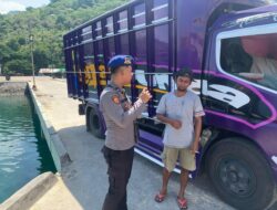 Sat Polairud Polres Dompu Amankan Bongkar Muat Jagung di Pelabuhan Soro, Fokus Cegah Tindak Kriminal