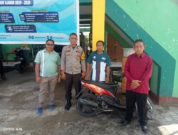 Bhabinkamtibmas Polsek Rasbar Respon Cepat Laporan Terkait Sepeda Motor Pelaku Pencurian di MAN 1 Kota Bima