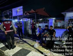 Pelihara Kamtibmas Tetap Kondusif, Sat Samapta Polres Sumbawa Barat Rutin Laksanakan Patroli Dialogis