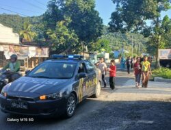 Polsek Seteluk Amankan Jalan Santai Warga Desa Meraran, Wujud Kehadiran Polri di Tengah Masyarakat