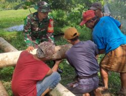 Sinergi Babinsa dan Petani, Irigasi Sepanjang 88 Meter Dibangun
