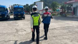 Unit Pam Obvit Sat Samapta Polres Bima Kota Laksanakan Pengamanan dan Patroli di Objek Vital PT Pertamina Patra Niaga Integrated Terminal Bima
