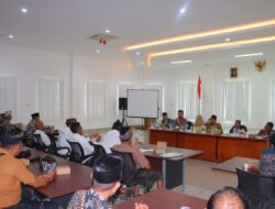 Kapolres Lombok Utara Hadiri Hearing Pembangunan Pura Awan Rinjani Parwata di Kantor Bupati