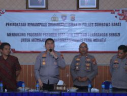 Bhabinkamtibmas Jajaran Polres Sumbawa Barat Ikuti Latkatpuan Dir Binmas Polda NTB