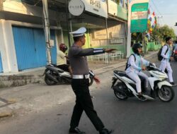 Personel Satlantas Polres Bima Kota Laksanakan Rawan Pagi, Ciptakan Rasa Aman dan Kelancaran Lalu Lintas