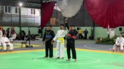 Personel Polres Lamongan, Bripda Sholeh Maulana, Raih Medali Emas di Pencak Silat Pangdivif 2 Cup 2025