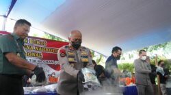 Polda Riau Gelar Pemusnahan Barang Bukti Narkoba