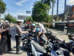 Tertib Berlalu Lintas! Sat PJR Polda NTB Tilang 151 Pengendara dalam Razia Pelanggaran Kasat Mata di Mataram
