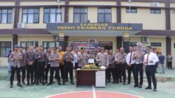 Polres Lombok Utara Berikan Penghargaan Kepada Tujuh Prsonil Berprestasi Di rangkaikan Dengan Perayaan Ulang Tahun PERSONIL