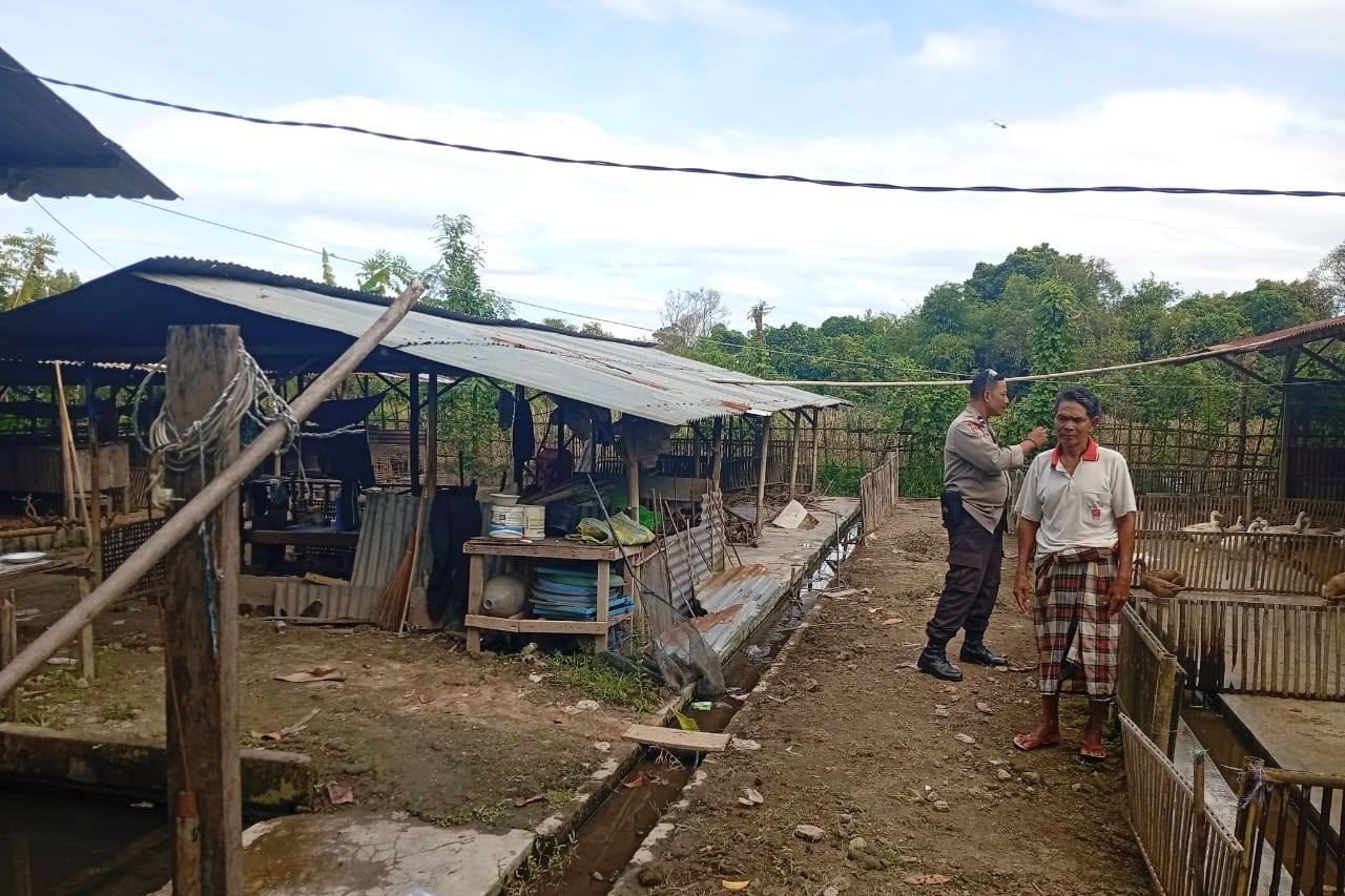 Bhabinkamtibmas Dorong Ketahanan Pangan di Dusun Merembu Tengah