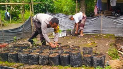 Polri Aktif di Desa: Sosialisasi Pangan Mandiri di Lendang Sembe