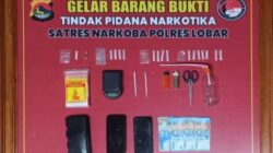 Polres Lombok Barat Bongkar Jaringan Narkoba, Sita Sabu dan Alat Hisap