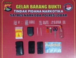 Polres Lombok Barat Bongkar Jaringan Narkoba, Sita Sabu dan Alat Hisap