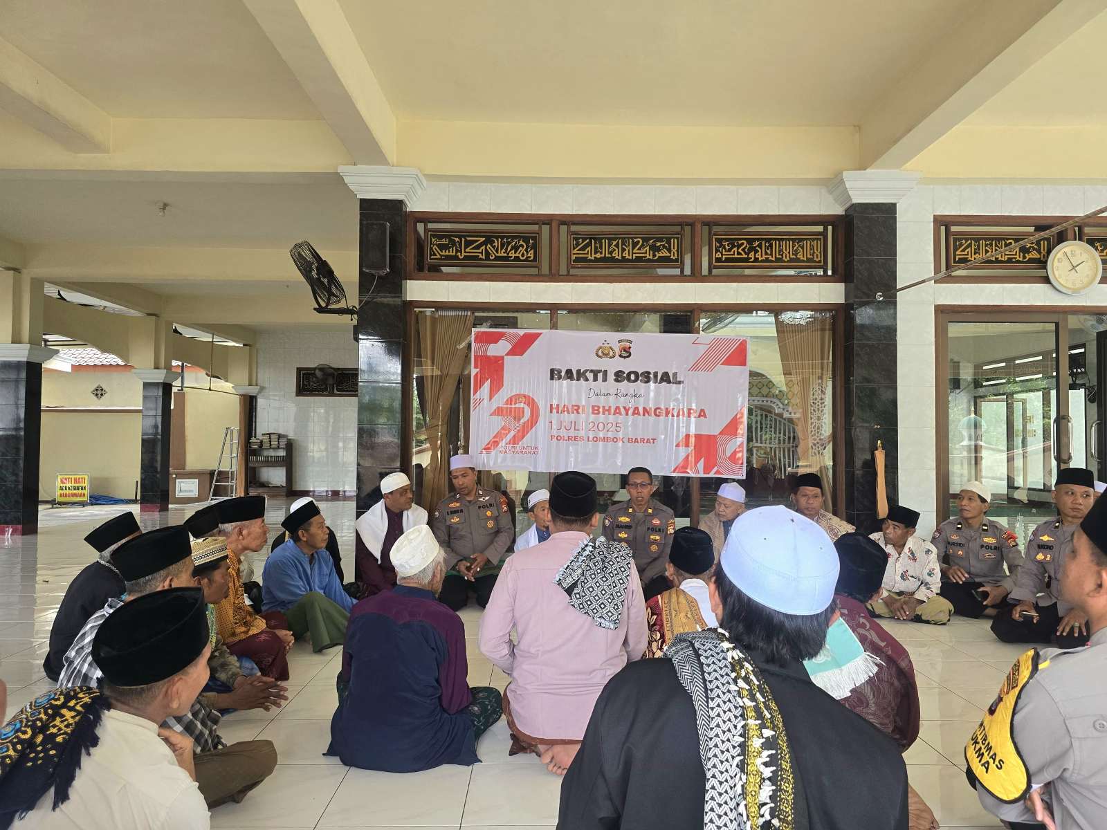 Safari Dakwah Kamtibmas Polres Lombok Barat Sentuh Warga Dusun Ketejer