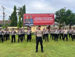 Peringati Hari Lahir Pancasila, Polres Bima Kota Gelar Upacara di Lapangan Presisi