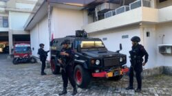 Brimob NTB laksanakn Sterilisasi dan Pengamanan Pembukaan Musrenbang RPJMD yang di Hadiri Mendagri
