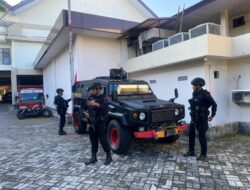 Brimob NTB laksanakn Sterilisasi dan Pengamanan Pembukaan Musrenbang RPJMD yang di Hadiri Mendagri