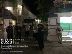 Polres Sumbawa Amankan Pawai Takbiran Idul Adha di Kantor Camat Sumbawa