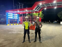 Unit Pam Obvit Sat Samapta Polres Bima Kota Laksanakan Pengamanan di PT. Pertamina Patra Niaga Integrated Terminal Bima