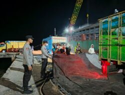 Polsek Kawasan Pelabuhan Laut Bima Laksanakan Patroli Rutin dan Himbauan Kamtibmas di Area Dermaga